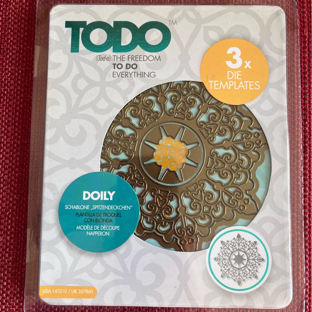 Todo doily die cut